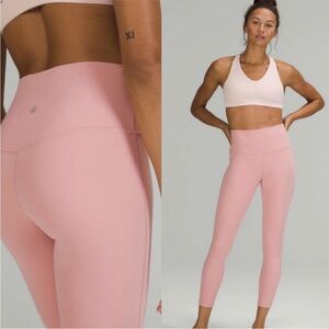 Lululemon Pink High-Waisted Leggings align